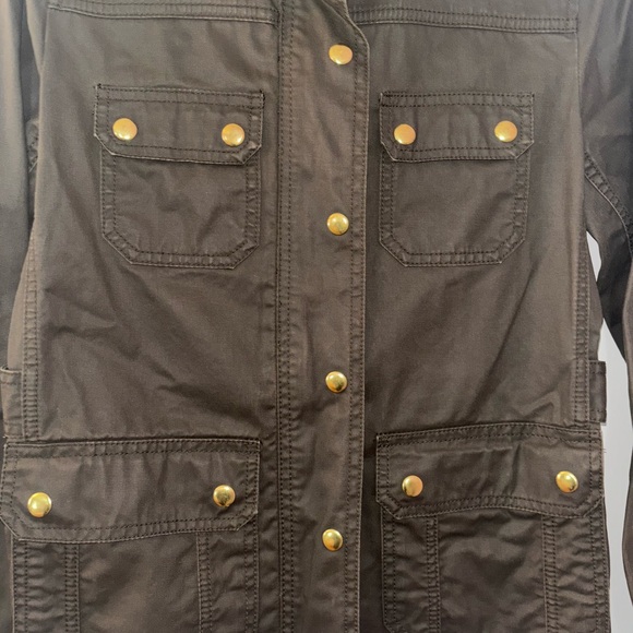 J. Crew Resin-Coated Twill Field Jacket - Picture 3 of 9